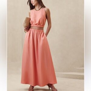 Banana Republic Linen Blend Maxi Skirt